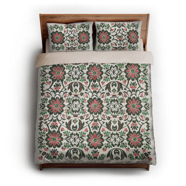 Georgiana Green & Deep Cerise queen - microfiber - Natural Backing