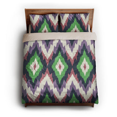 Dyani Eggplant & Matcha queen - microfiber - Natural Backing