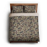Duck Camo Brown queen - microfiber - Natural Backing