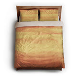 Jacinda Watercolor Fire Orange Ombre queen - microfiber - Natural Backing