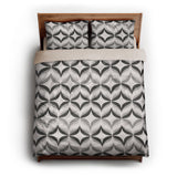 Jasper Greyscale queen - microfiber - Natural Backing