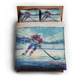8 Bit Pond Hockey queen - microfiber - Natural Backing
