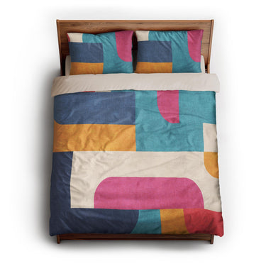Bruno Multicolor queen - microfiber - Natural Backing