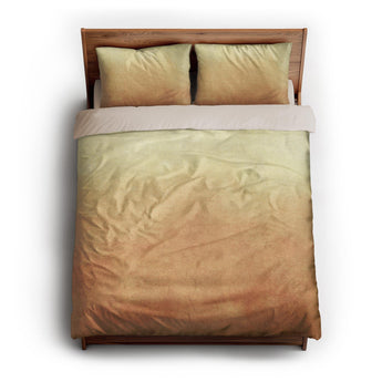 Kieran Watercolor Goldenrod Ombre queen - microfiber - Natural Backing