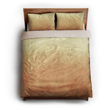 Kieran Watercolor Goldenrod Ombre queen - microfiber - Natural Backing