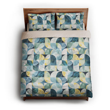 Aeolus Blue Green queen - microfiber - Natural Backing