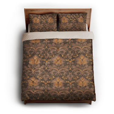 Agnes Umber Brown queen - microfiber - Natural Backing