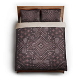 Durand Burgandy queen - microfiber - Natural Backing