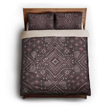 Durand Burgandy queen - microfiber - Natural Backing