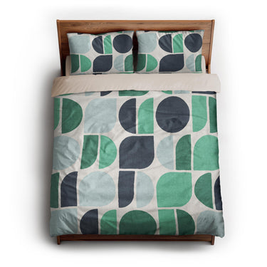 Otto Turquoise queen - microfiber - Natural Backing