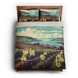 Finger Lakes Vineyard queen - microfiber - Natural Backing