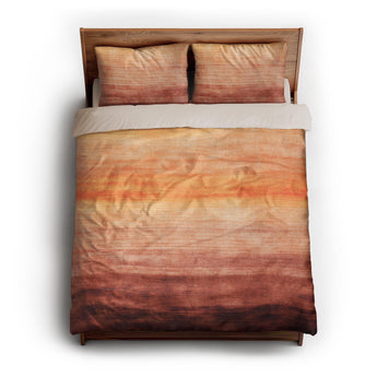 Ruidoso Red & Orange queen - microfiber - Natural Backing