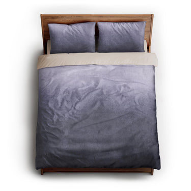 Kieran Watercolor Indigo Ombre queen - microfiber - Natural Backing