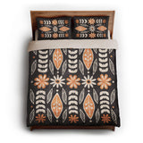 Topanga Black & Yellow queen - microfiber - Natural Backing