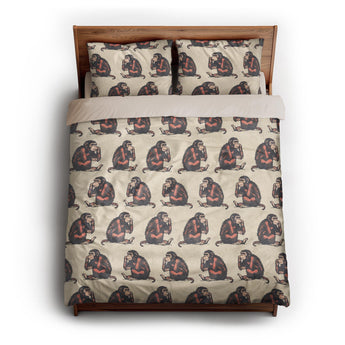 Thinking Chimps queen - microfiber - Natural Backing