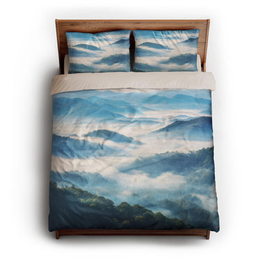 Blue Ridge Mountains queen - microfiber - Natural Backing