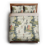 Paddleboard Party queen - microfiber - Natural Backing