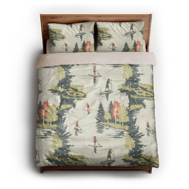 Paddleboard Party queen - microfiber - Natural Backing