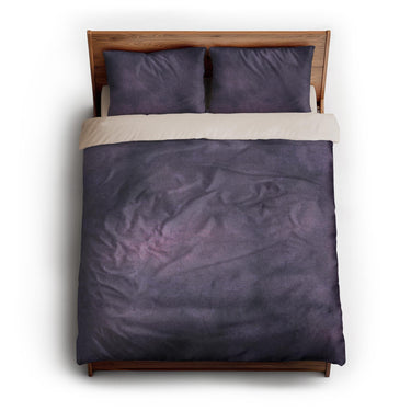 Andromeda Watercolor Purple & Blue queen - microfiber - Natural Backing