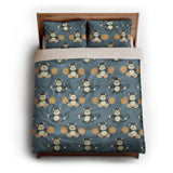 Musical Chimps queen - microfiber - Natural Backing