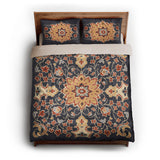 Baldwin Navy & Red queen - microfiber - Natural Backing
