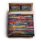 Konrad Multicolor queen - microfiber - Natural Backing