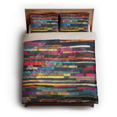Konrad Multicolor queen - microfiber - Natural Backing