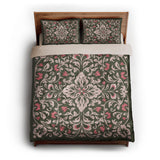 Annette Green & Coral queen - microfiber - Natural Backing