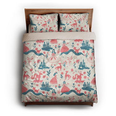 Pink Princess Fairytale queen - microfiber - Natural Backing