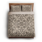 Floranna Ivory & Black queen - microfiber - Natural Backing