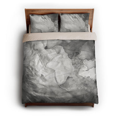 Zephyr Watercolor Inkwell queen - microfiber - Natural Backing