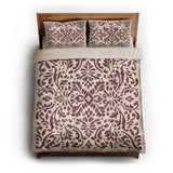 Floranna Ivory & Wine queen - microfiber - Natural Backing
