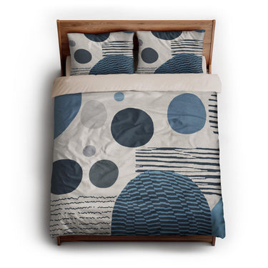 Charl Blue queen - microfiber - Natural Backing