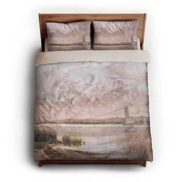 Calm Shores queen - microfiber - Natural Backing