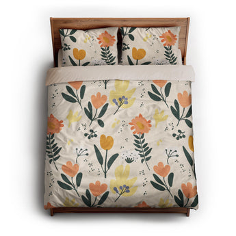 Milana Ivory Gold queen - microfiber - Natural Backing
