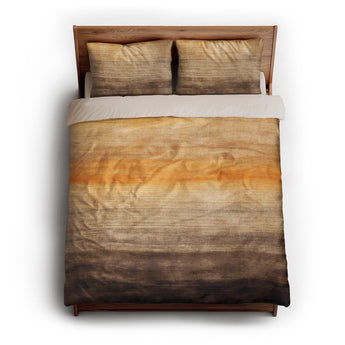 Ruidoso Brown & Orange queen - microfiber - Natural Backing