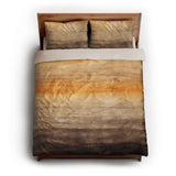 Ruidoso Brown & Orange queen - microfiber - Natural Backing