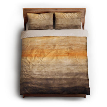 Ruidoso Brown & Orange queen - microfiber - Natural Backing