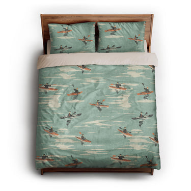 Open Water Kayakers queen - microfiber - Natural Backing