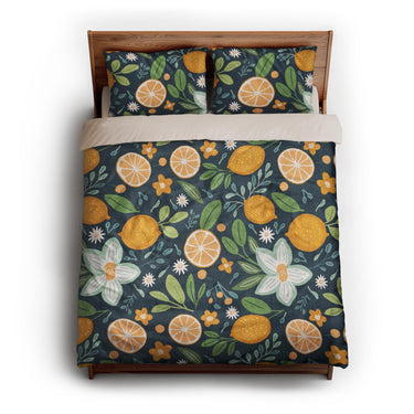 Lemon and Sage queen - microfiber - Natural Backing