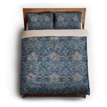 Agnes Denim Blue queen - microfiber - Natural Backing