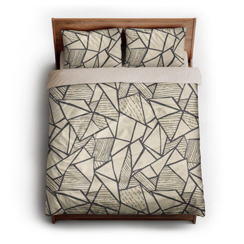 Harlan Ivory & Black queen - microfiber - Natural Backing