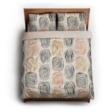 Horatio Ivory & Orange queen - microfiber - Natural Backing
