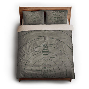 Solar System Taupe & Forest queen - microfiber - Natural Backing