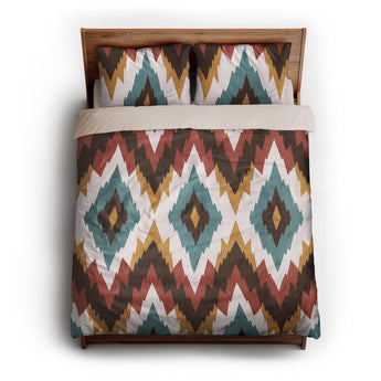Dyani Sky & Umber queen - microfiber - Natural Backing