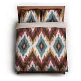 Dyani Sky & Umber queen - microfiber - Natural Backing