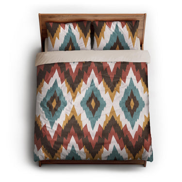 Dyani Sky & Umber queen - microfiber - Natural Backing