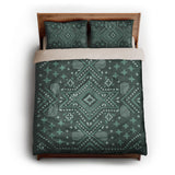 Durand Deep Turquoise queen - microfiber - Natural Backing