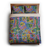 Kids Road Map queen - microfiber - Natural Backing