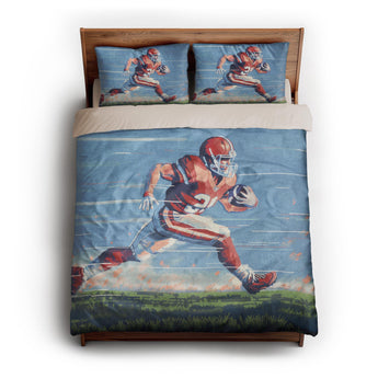 8 Bit Running Back queen - microfiber - Natural Backing